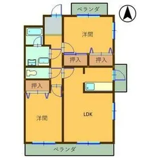 スーペリア松田I【3階】の間取り