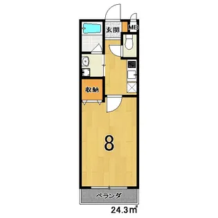 クレドール西陣【4階】の間取り