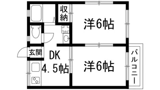 ハイツクローバー【2階】の間取り