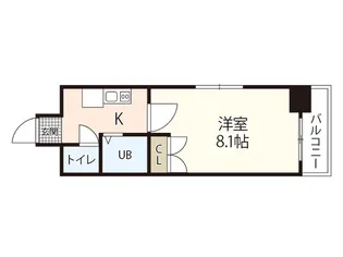 サンドエル東蟹屋【11階】の間取り