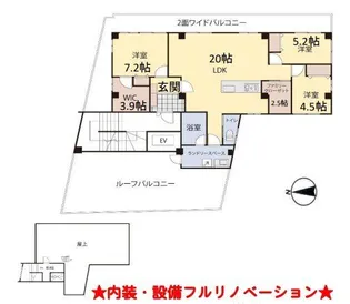 ドリアン ヴィラ【6階】の間取り