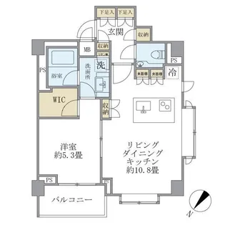 コスモリード恵比寿【3階】の間取り