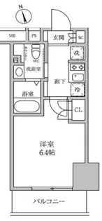 東京都大田区蒲田4【マンション】の間取り