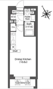 コンフォリア上目黒【4階】の間取り