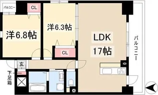 グランクレスト【5階】の間取り