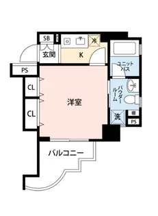 スカイコート浅草柳橋【6階】の間取り