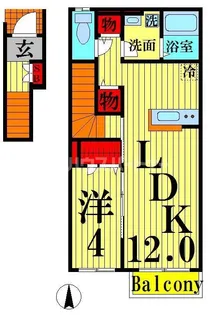 フラワーフォンテーヌIIIの間取り