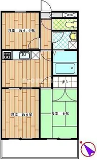 久保田ハイムII【3階】の間取り