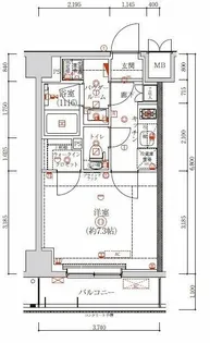 アルテシモテーレ【4階】の間取り