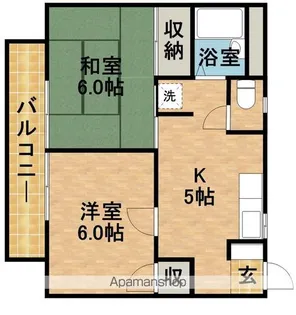 プレジオグリーン【1階】の間取り