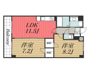 千葉県千葉市中央区新宿1【マンション】の間取り