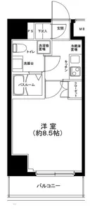 グランフォース三ノ輪【8階】の間取り
