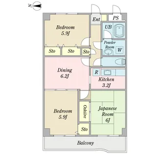 M・エスポワール【3階】の間取り
