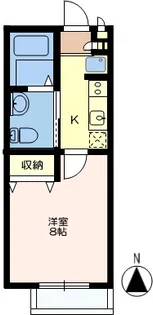 埼玉県草加市住吉2【アパート】の間取り