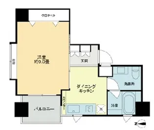 ベルファース市ヶ谷【2階】の間取り