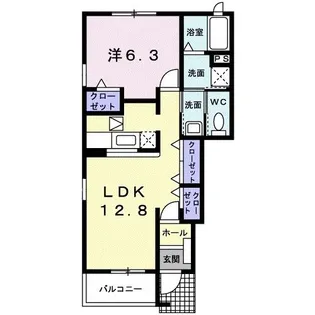 「華」壱番館【1階】の間取り
