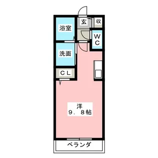 1Kの間取り画像