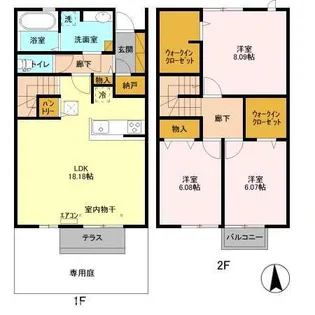 千葉県柏市西町【一戸建】の間取り