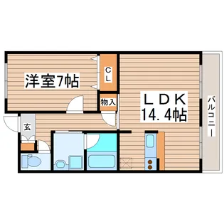 アルバ市名坂【2階】の間取り