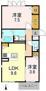 大阪府大阪市平野区平野東4【アパート】の間取り