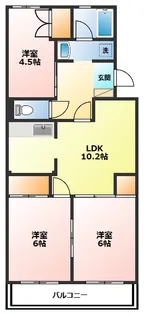 神奈川県小田原市南鴨宮1【マンション】の間取り