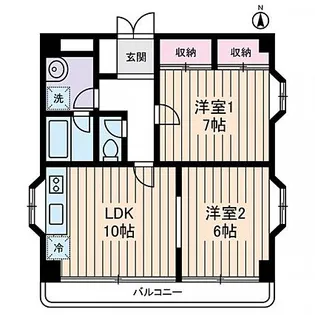 東京都江東区白河3【マンション】の間取り