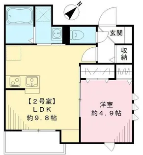 シダーハウス武蔵小山【3階】の間取り