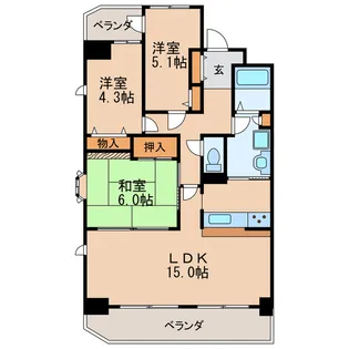 ロジェ千種【13階】の間取り