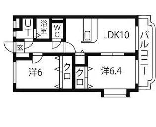 ユーミーjullie【2階】の間取り
