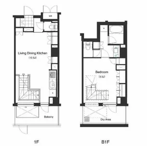 プライムアーバン本駒込【1階】の間取り