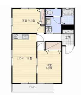 K’s弐番館【2階】の間取り