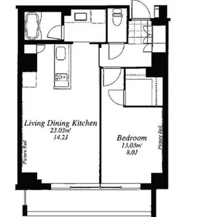 フレンシア外苑西【3階】の間取り