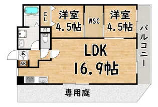 大阪府大阪市平野区瓜破1【マンション】の間取り