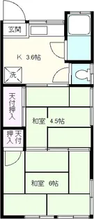 カスミハウス【2階】の間取り