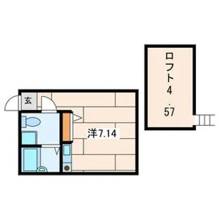 プリマ七番館【2階】の間取り