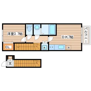ブライアローズ富沢南【2階】の間取り
