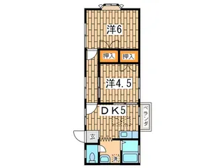 清和ハイツ【2階】の間取り