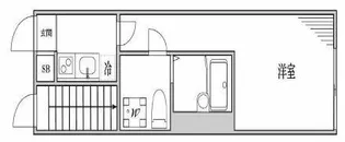 ベルメゾン東長崎【1階】の間取り