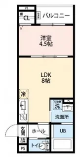 CRASTINE大蓮北4丁目A【1階】の間取り