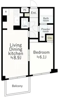 アーバン東大井【1階】の間取り