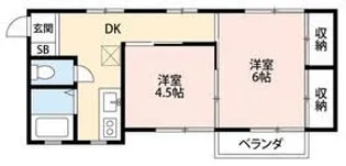 グリーンハイツ 矢切【1階】の間取り