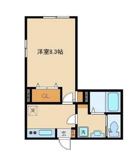 AURA中野坂上【1階】の間取り