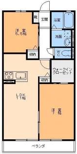 モダンローズA・B棟【1階】の間取り