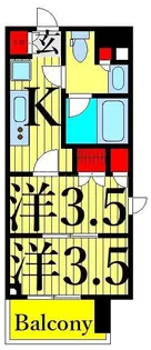 パークアクシス上野EAST【14階】の間取り