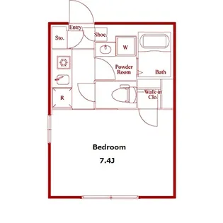 コンポジット元住吉【1階】の間取り