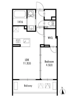 東京都港区西麻布4【マンション】の間取り