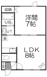 ハイツ雄飛【2階】の間取り
