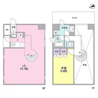 platform【6階】の間取り