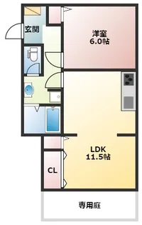 サンライフFUJI【1階】の間取り