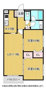 ラヴェニール馬渕【1階】の間取り